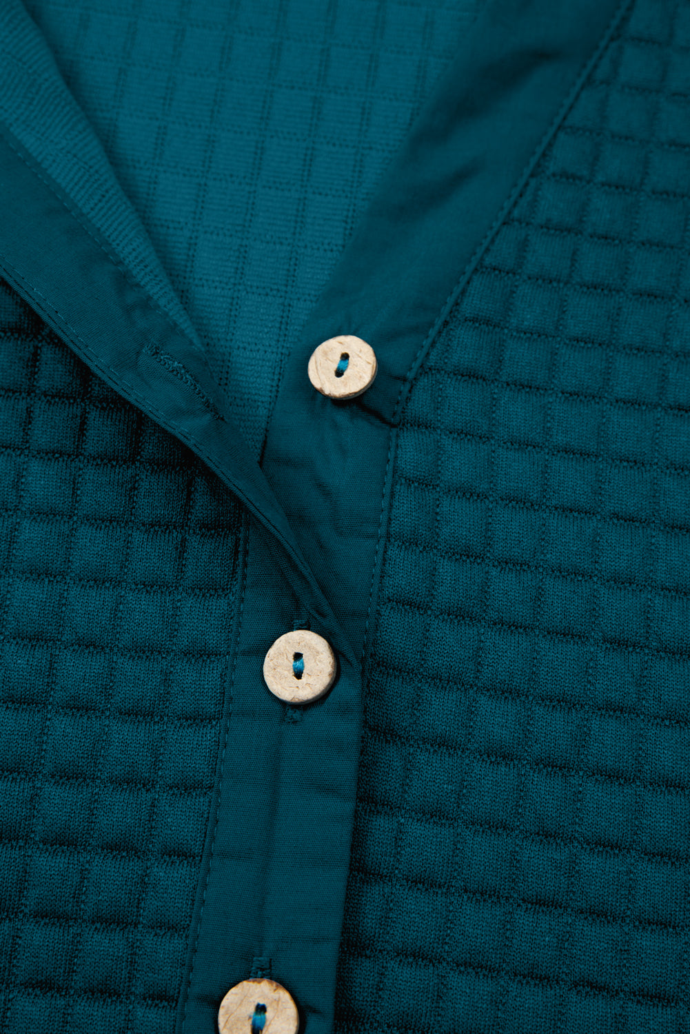 Skobeloff Checkered Texture Hooded Top and Loose Pants Set