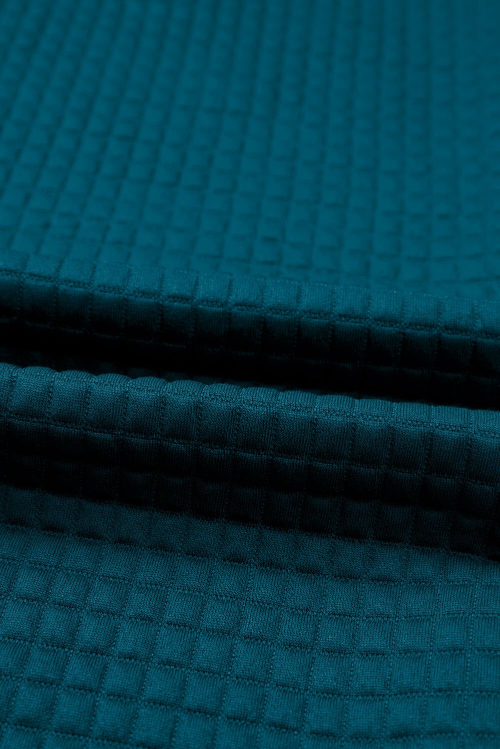 Skobeloff Checkered Texture Hooded Top and Loose Pants Set