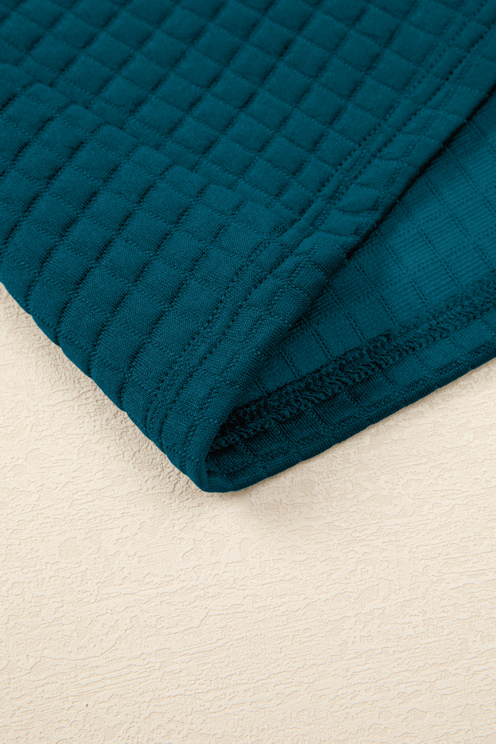 Skobeloff Checkered Texture Hooded Top and Loose Pants Set