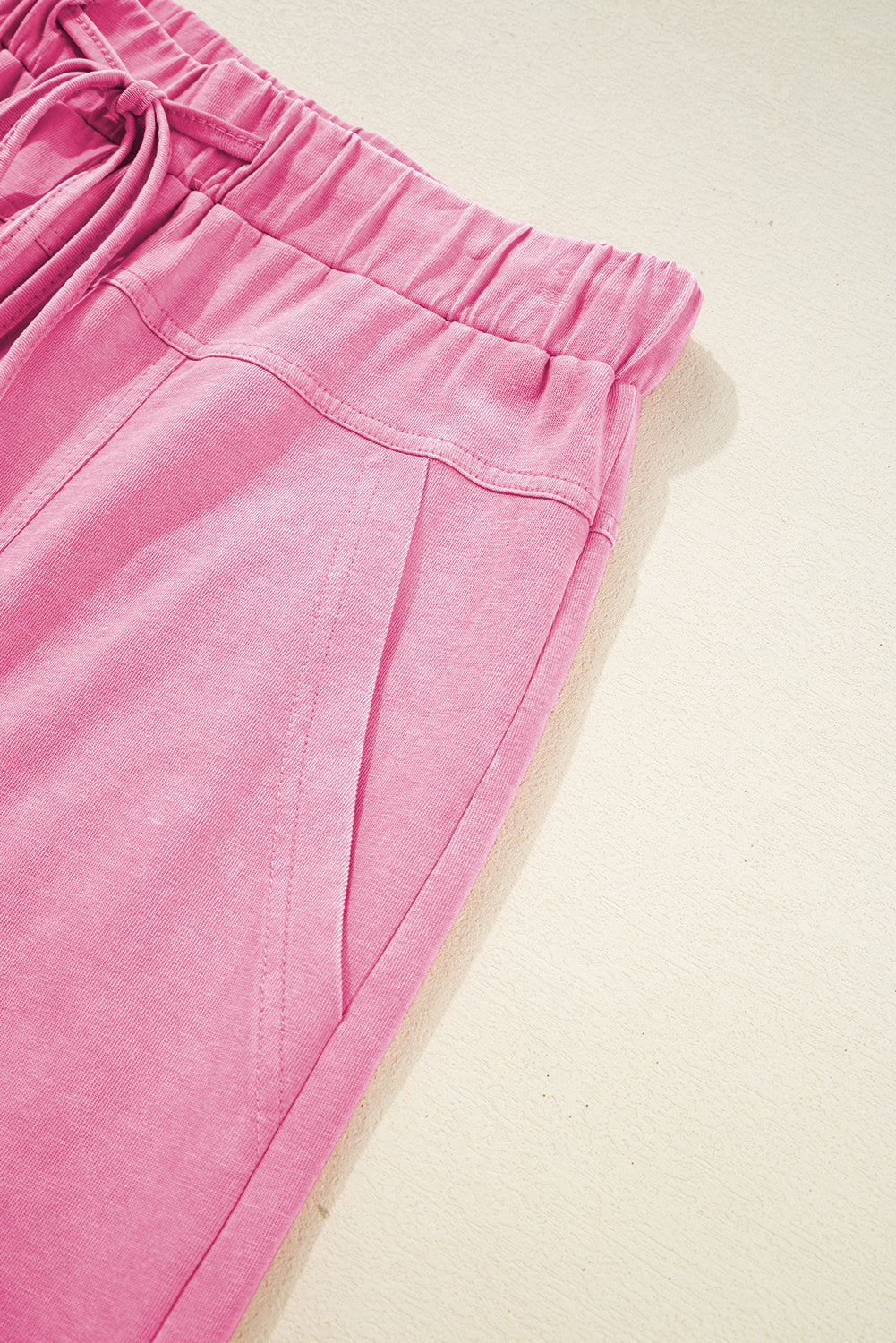 Mint Green Mineral Wash Exposed Seam Wide Leg Cargo Pants